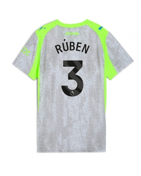Billige Fotballdrakt Manchester City Ruben Dias #3 Replika Tredjedrakt Dame 2025-26 Kortermet Billige Fotballdrakt Manchester City Ruben Dias #3 Replika Tredjedrakt Dame 2025-26 Kortermet